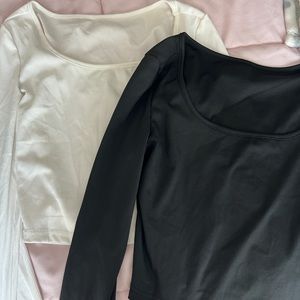 2 long mid sleeve tee.